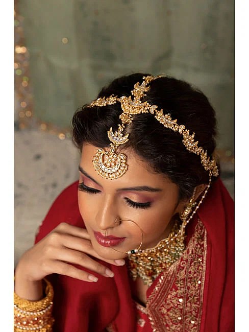 Centre Partition- Neat and Nice | Bridal hairdo, Hair styles, Indian bridal  hairstyles