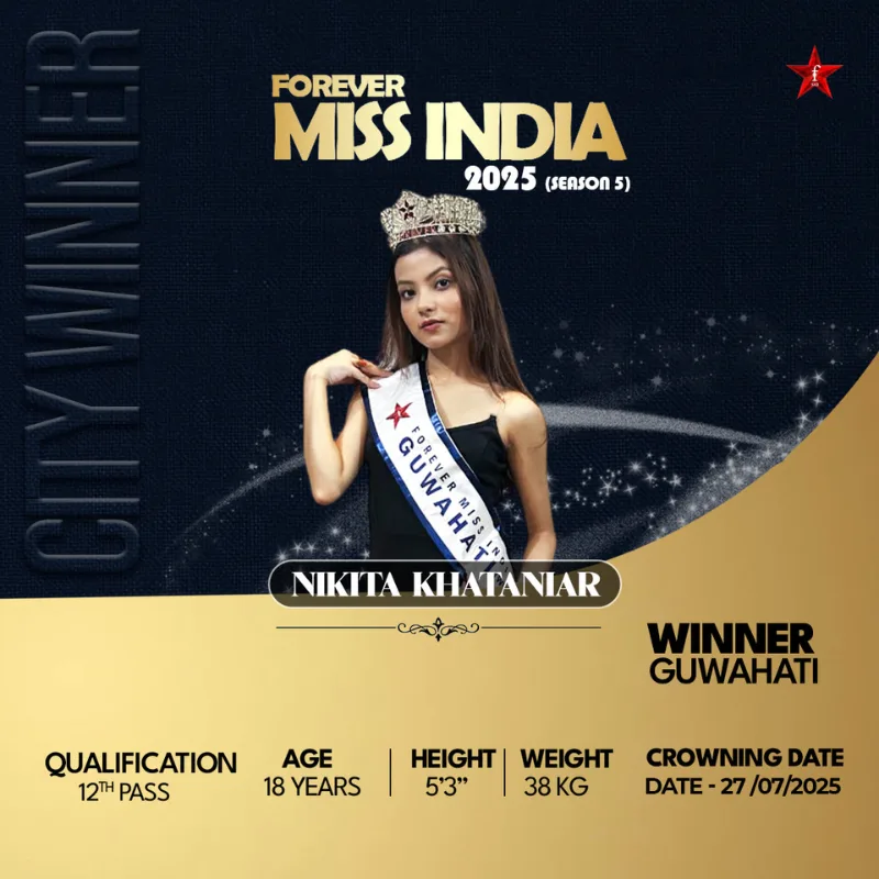 Nikita Khataniar  Miss India 2025 mobile Banner