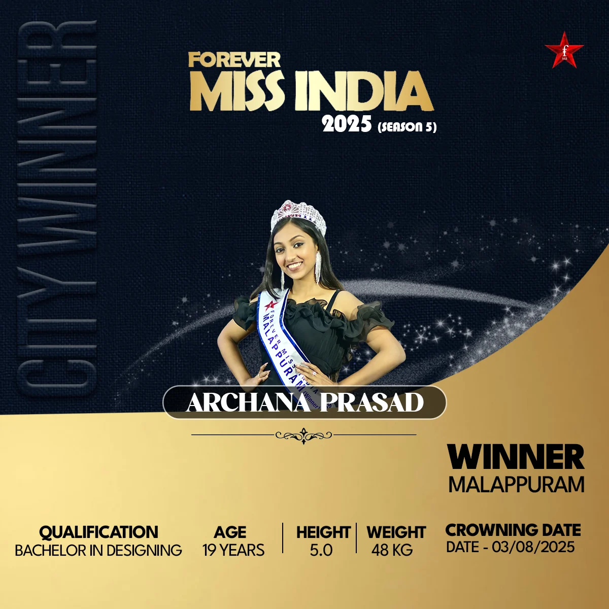 Archana Prasad Miss India Mobile Banner Archana Prasad Miss India Mobile Banner