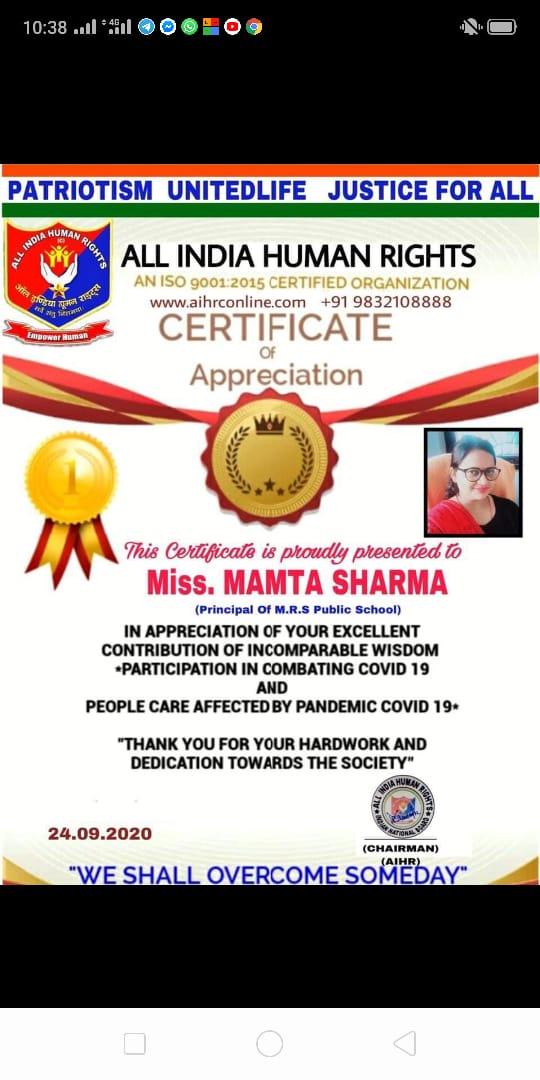 Miss Mamta Sharma