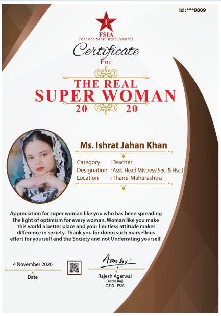 Ms. Ishrat jahan Khan