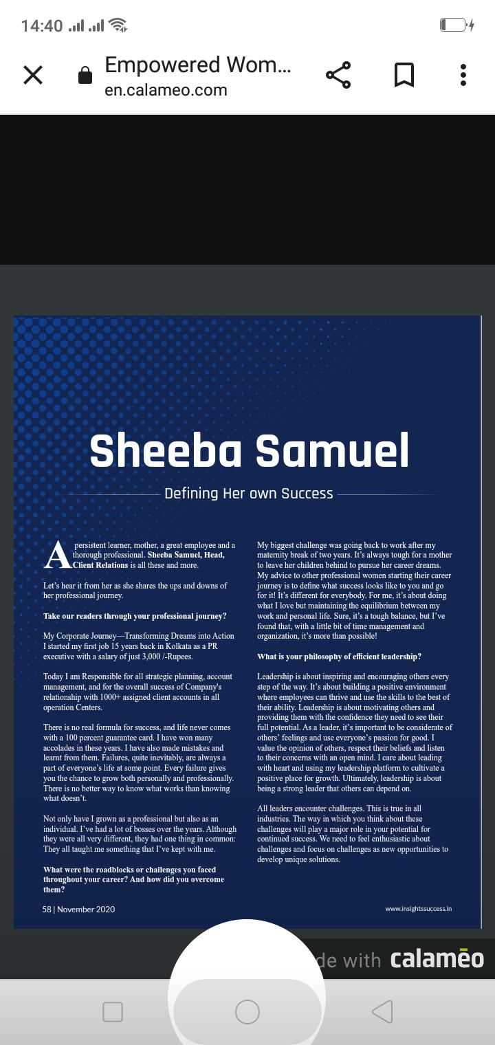 Sheeba Samuel