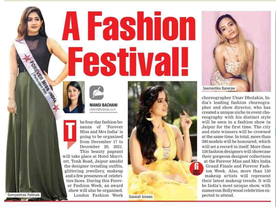 Fashion Festival at Jaipur Forever Star India Beauty Pageant