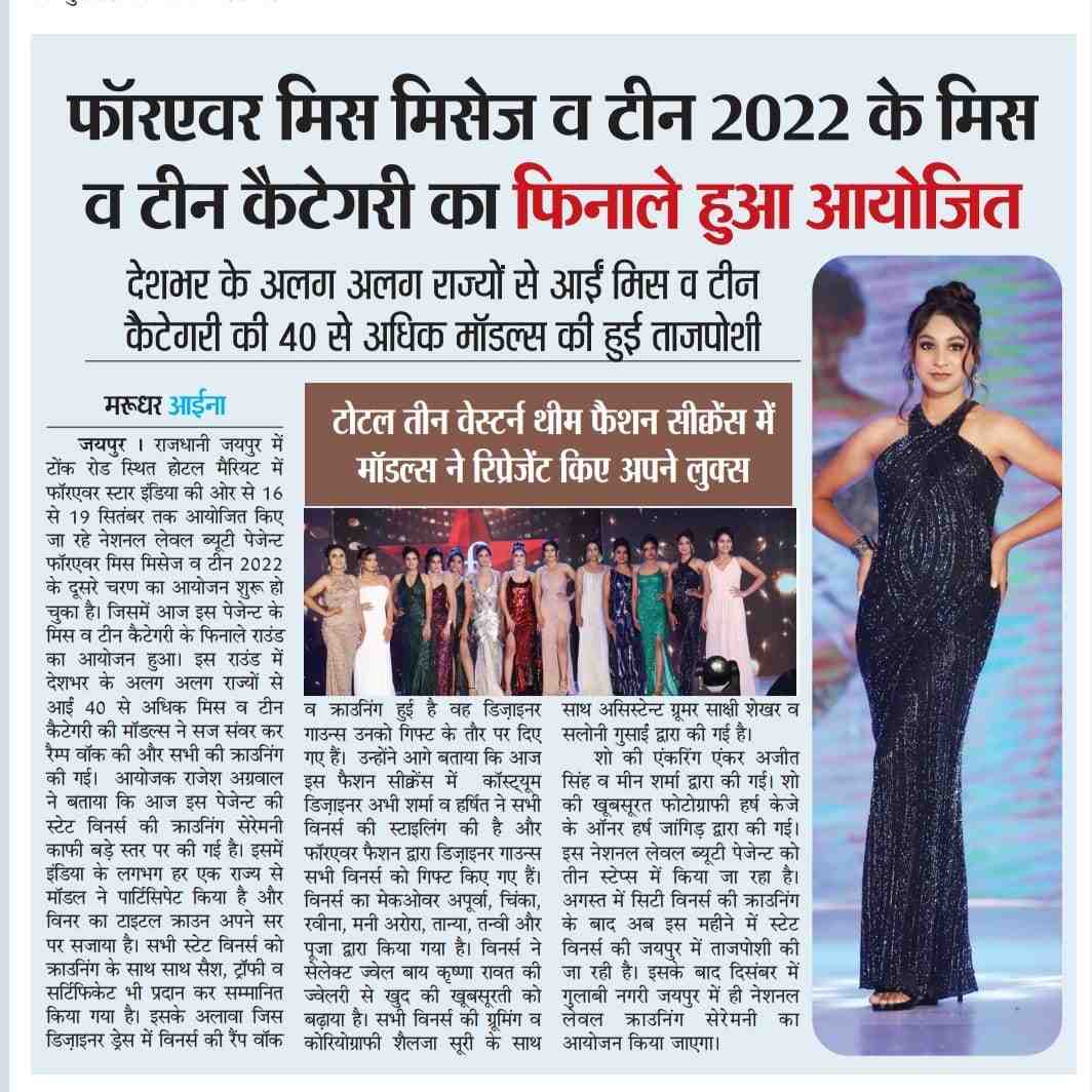 Miss India 2022 State Winners Crowning Ceremony