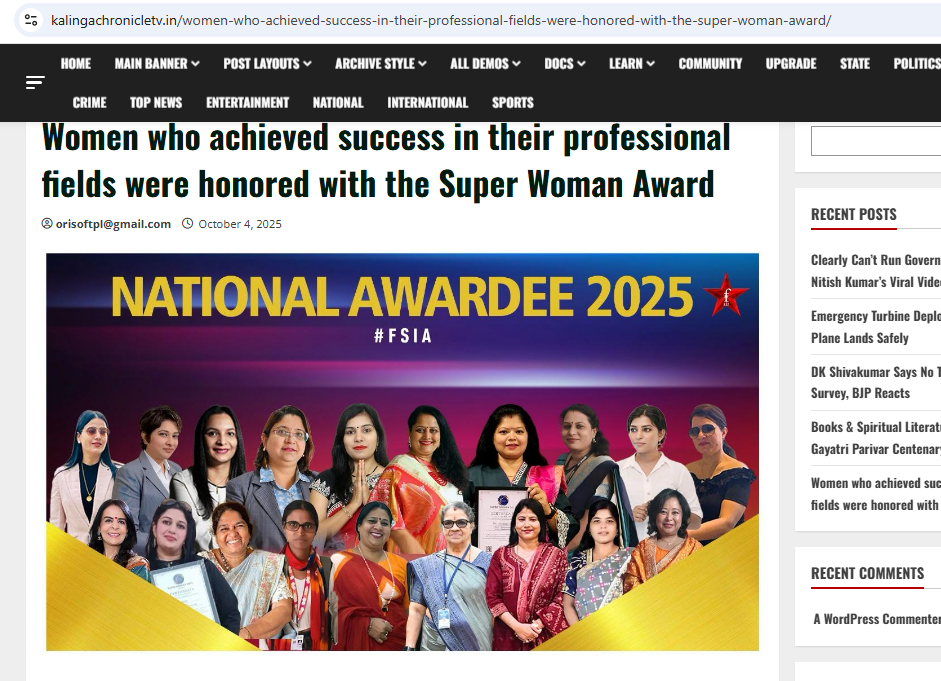 Women who achieved success in their professional fields were honored with the Super Woman Award