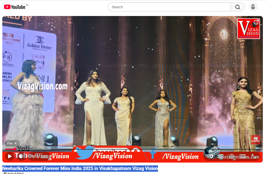 Neeharika Crowned Forever Miss India 2025