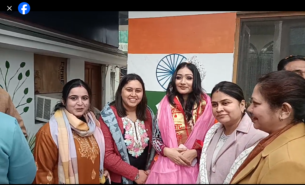फॉरएवर मिस इंडिया प्रतियोगिता में सेकंड रनरअप रही प्रियांशी राज सिंह का पालिका कार्यालय में हुआ जोरदार स्वागत