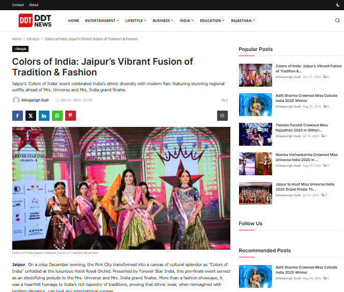 Colors of India: Vibrant Fusion of Tradition & Fashion