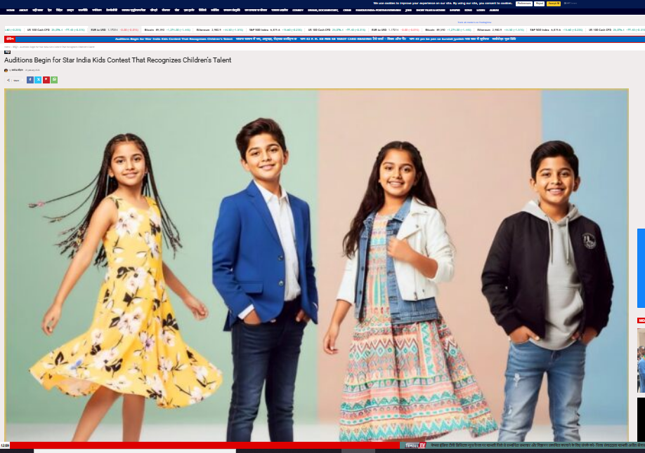 Auditions Begin for Star India Kids Contest That Recognizes Kids Talent